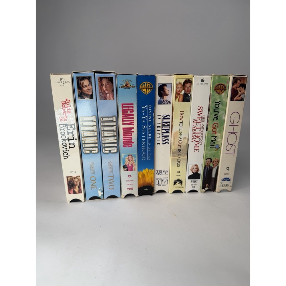 Vintage VHS Lot Romantic Comedy/Chick Flicks 90s 2000s 9 Tapes